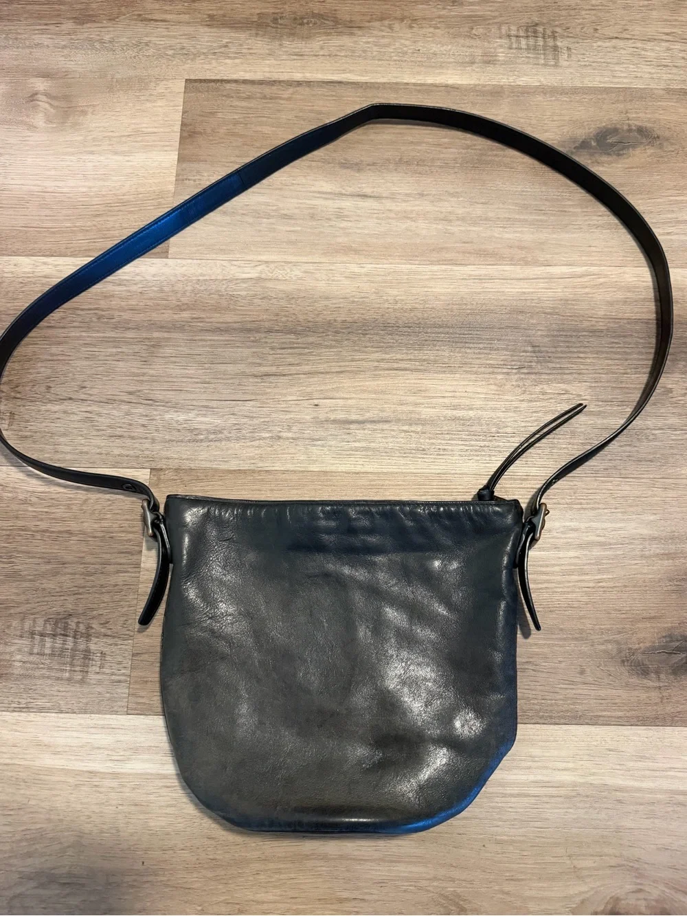 Coach Black Leather Soho small Bucket Bag Shoulder Bag Y2K Vintage